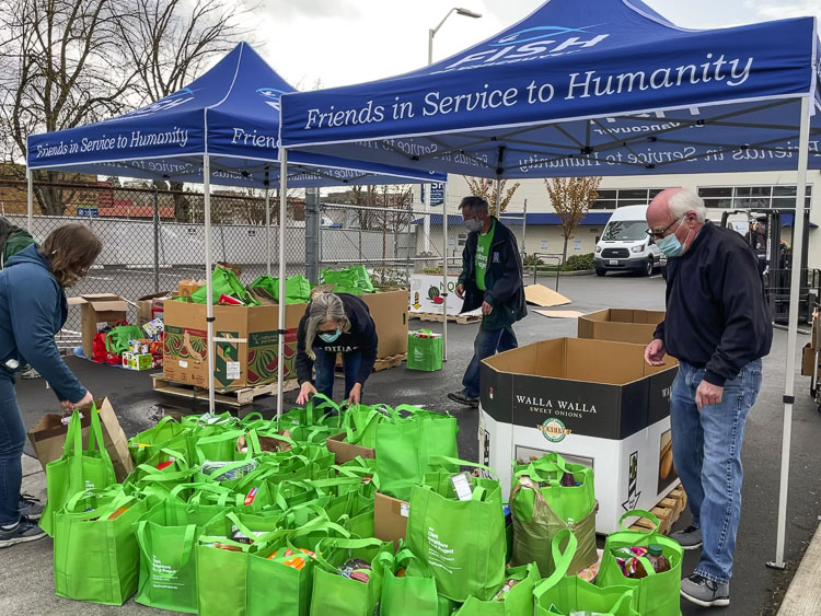 Clark County residents want to help and the Clark Neighbors Food Project (also known as the Green Bag Project) makes it easy for neighbors to share healthy, nonperishable food to help alleviate food insecurity. Photo courtesy Clark Food Project