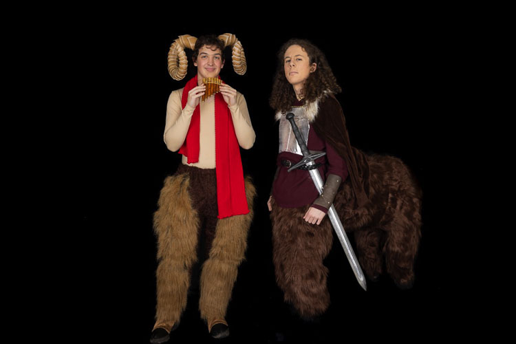 River HomeLink students Ethan Shaffer and Rowan Rippl in their production of "The Lion, the Witch and the Wardrobe." Photo courtesy Battle Ground School District