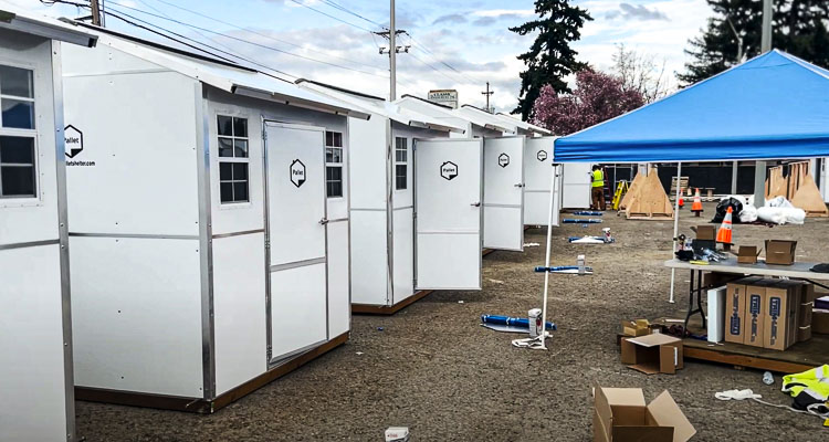 The Safe Stay Community, managed by the nonprofit Living Hope Church, will be home to 20 temporary modular structures.