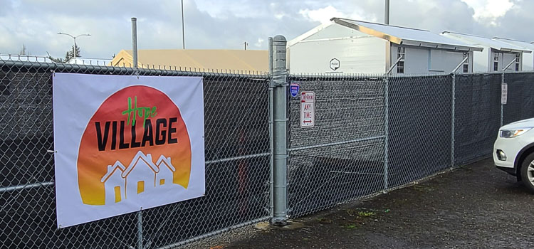 Hope Village, the city of Vancouver’s second Safe Stay Community, expected to open Thursday. Photo by Paul Valencia
