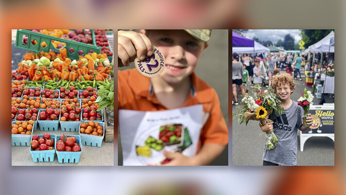 Camas Farmers Market is a weekly celebration of the region’s agricultural bounty, fabulous food and community spirit. Each Wednesday, the market comes alive with freshly harvested seasonal fruits and vegetables, pastured meat, eggs, and prepared foods. Photos courtesy Camas Farmers Market