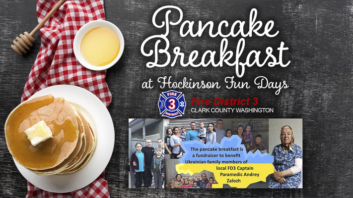 For over 30 years, Clark County Fire District 3 has hosted an annual pancake breakfast in June during Hockinson Fun Days.