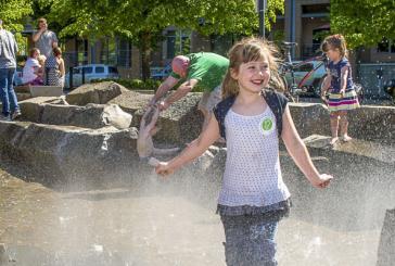 City of Vancouver makes a splash, opens Esther Short Park water feature