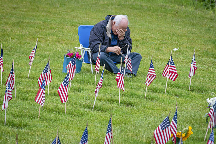 This photo was taken at the Memorial Day ceremony at Willamette National Cemetery in 2019. On Monday, the first public ceremony will be held at the cemetery since 2019. Photo by Mike Schultz