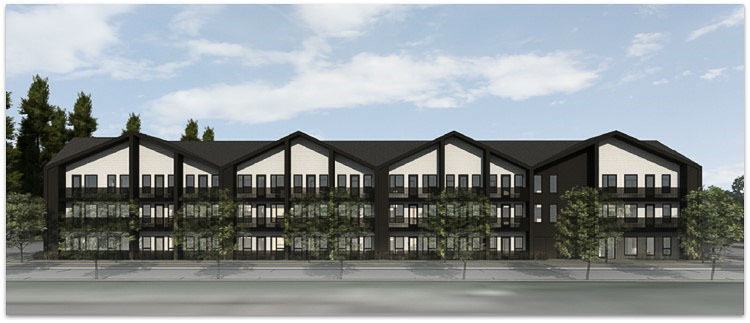 The 80-unit Weaver Creek Commons project will have a mix of studios, one- and two-bedroom apartments. Photo courtesy Vancouver Housing Authority