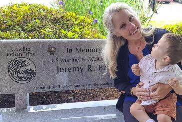 VIDEO: A dedication for Sgt. Jeremy Brown’s memorial bench