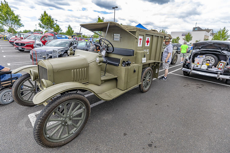 This old ambulance was on display at the 2018 Heroes Night. Look for vintage and new vehicles at Heroes Night on Saturday, now at Hudson’s Bay High School. Photo by Mike Schultz
