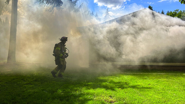 Clark-Cowlitz Fire Rescue and Clark County Fire District 3 were dispatched at 3:07 p.m. Thursday (June 16) afternoon to a residential structure fire at 6817 NE 255th Street in Clark County.