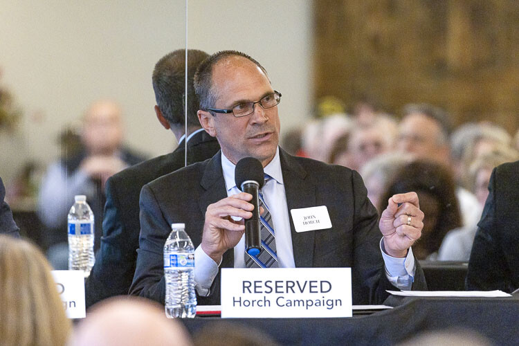 Sheriff candidate John Horch stated that “I do not believe it's my job to overstep my bounds as executive branch and say, ‘I believe the law is unconstitutional.’’’ Photo by Mike Schultz