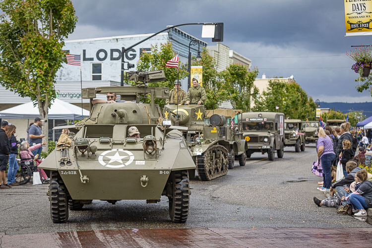 There was a military display during this year’s Planters Days parade. Photo courtesy Mike Schultz