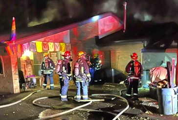 Firefighters battle duplex fire Thursday night in Cascade Park