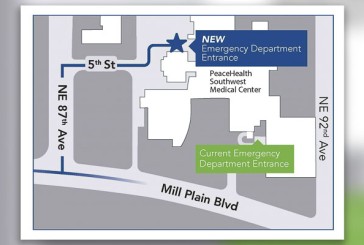 PeaceHealth temporarily relocating Emergency Department entrance Aug. 2