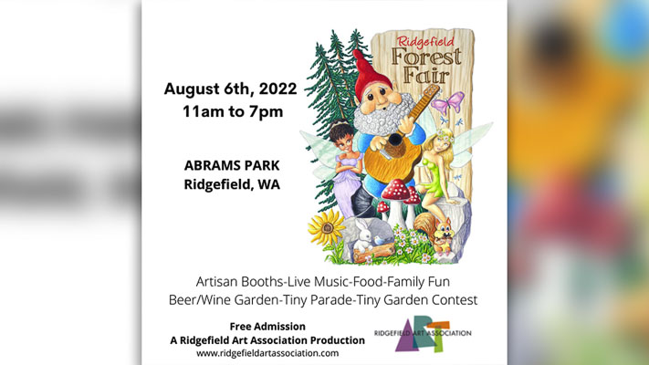 More than 30 artists, and an unknown number of gnomes and fairies, expected to celebrate the inaugural Ridgefield Forest Fair on Aug. 6.