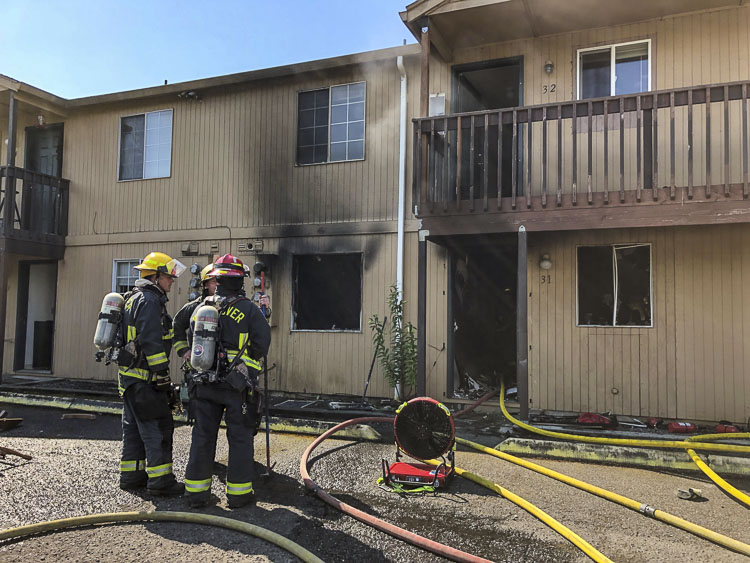 The Vancouver Fire Department (VFD) responded to an apartment fire Thursday morning.