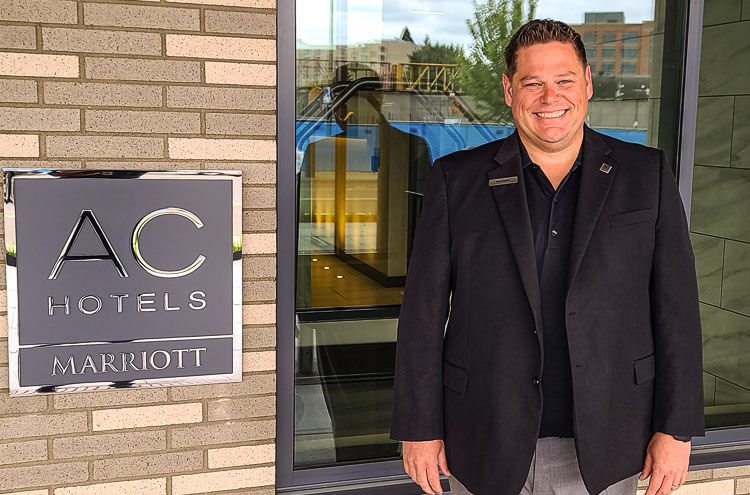 David Lenke, the hotel’s general manager, said he loves coming to work every day at AC Hotel Vancouver Waterfront. Photo by Paul Valencia