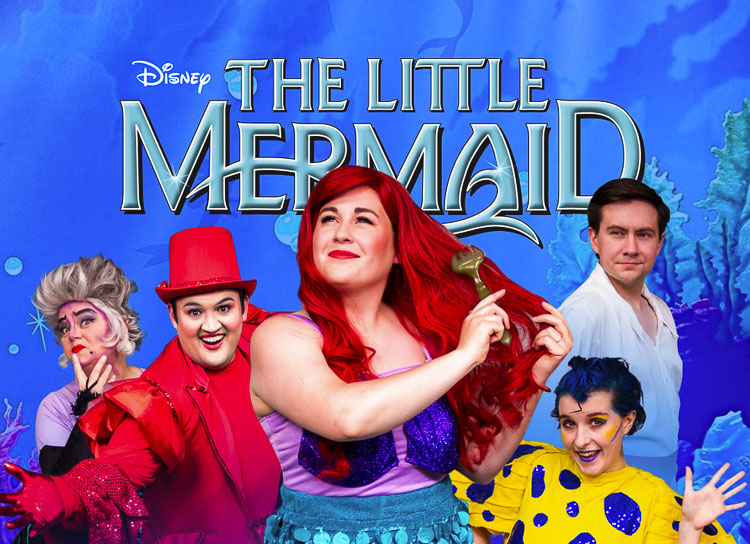 The cast from Disney’s The Little Mermaid, presented by Journey Theater. The cast is made up of children and adults from the local area. Journey is based in Vancouver. The production, with opening night on Friday, will be held at Parkrose High School in Portland. Photo courtesy Journey Theater