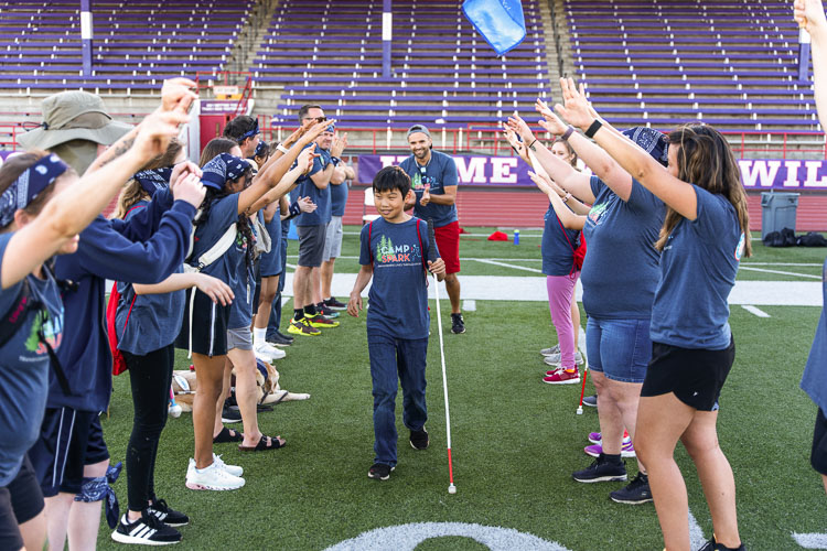 This unique model uses sports, physical activity, and orientation and mobility as a catalyst to encourage leadership, independence, advocacy, and daily living skills that contribute to overall greater quality of life. Photo courtesy Northwest Association for Blind Athletes