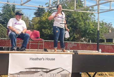 Area residents dedicate Heather’s House with prayer and a neighborhood discussion