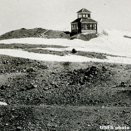 Mt. St. Helens Lookout 1921. Photo courtesy North Clark Historical Museum