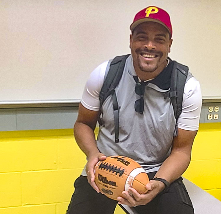 Will Ephraim, the new football coach at Prairie High School, said the first day of practice is special. Photo by Paul Valencia