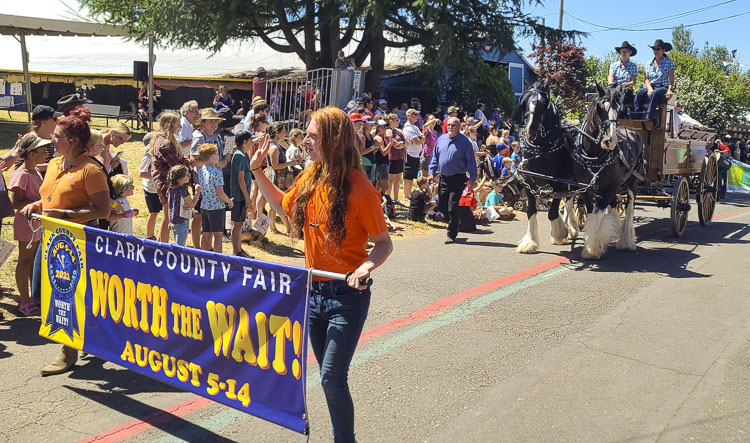 The Midway at the Clark County Fairgrounds was the place to be for the opening day parade at the Clark County Fair on Friday. Photo by Paul Valencia