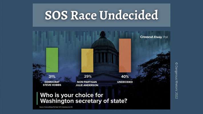 In her weekly column, Nancy Churchill takes an up-to-date look at Washington’s secretary of state race.