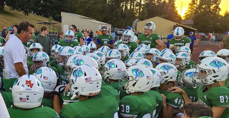The Mountain View Thunder will be taking on Evergreen in a key Class 3A Greater St. Helens League game on Friday night at McKenzie Stadium. Photo by Paul Valencia