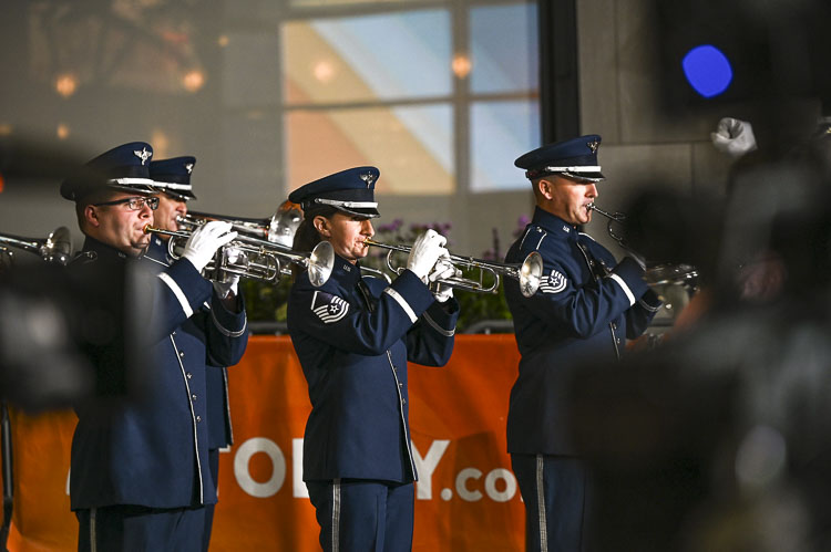 The US Air Force Concert Band performs at Audi Field in Washington, DC. Photo courtesy United States Air Force Concert Band