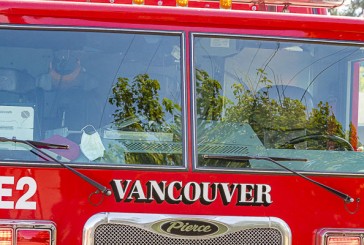 Vancouver Fire Department units battle early morning house fire