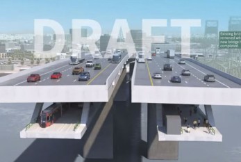 First look at a possible I-5 bridge bike and pedestrian path