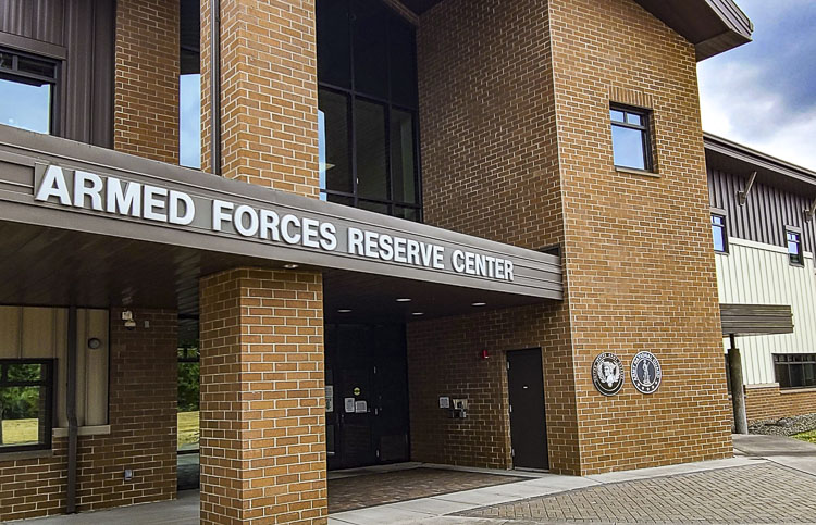 The Armed Forces Reserve Center is located at 15005 NE 65th Street in Vancouver. Photo by Paul Valencia