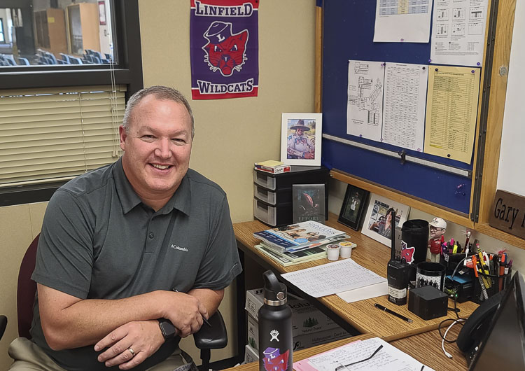 Gary McGarvie, the new vice principal at La Center High School, is also working on the broadcast team for Linfield football. McGarvie is a member of the Linfield Athletics Hall of Fame. Photo by Paul Valencia