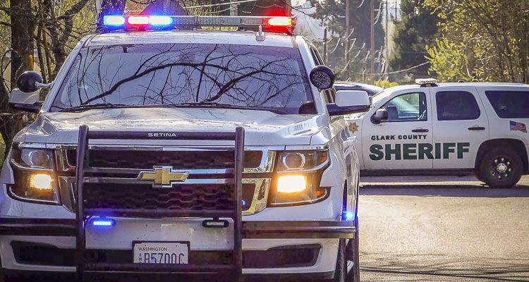 Two Vancouver residents were arrested Thursday after area law enforcement units responded to a report of a residential burglary in East Clark County.