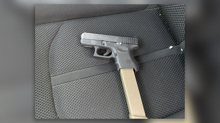 Deputies located two handguns in one of two stolen vehicles recovered from an incident on Oct. 19. Photo courtesy Clark County Sheriff’s Office