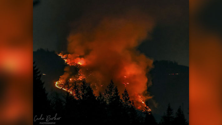 Nakia Creek Fire. Photo courtesy Cade Barker/Barker Photography