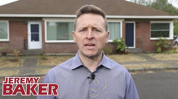In a new political ad released on Tuesday (Oct. 11), local candidate for the 49th Legislative District Jeremy Baker points the blame for convicted child murderer Roy Russell's early release directly at his opponent, Washington State House Floor Leader Monica Stonier.