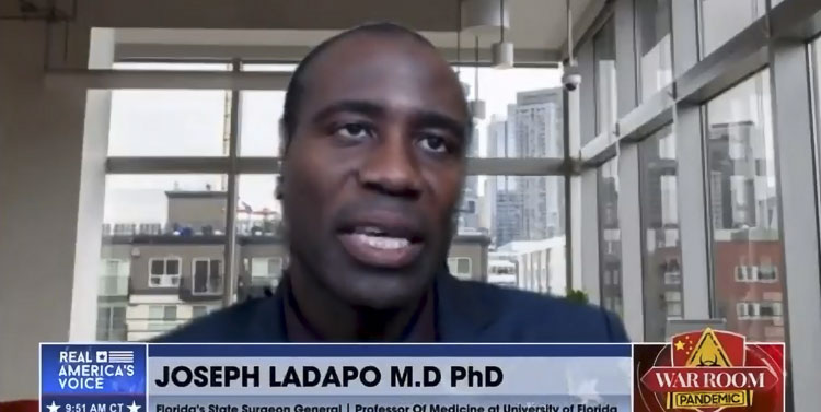 Breaking ranks with the CDC, Florida Surgeon General Dr. Joseph Ladapo is urging men aged 18 to 39 not to get a COVID-19 vaccine.