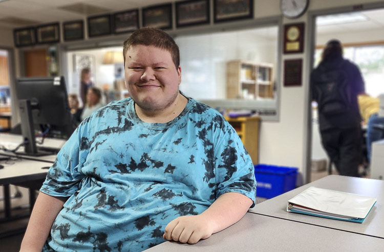 Jacob Falconer, 20, found Summit View High School perfect for completing his high school education. Photo courtesy Battle Ground School District