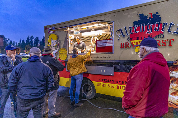 A food truck brought the brats during an Oktoberfest celebration that coincided with Seton Catholic’s football game against King’s Way Christian on Friday. Photo by Mike Schultz