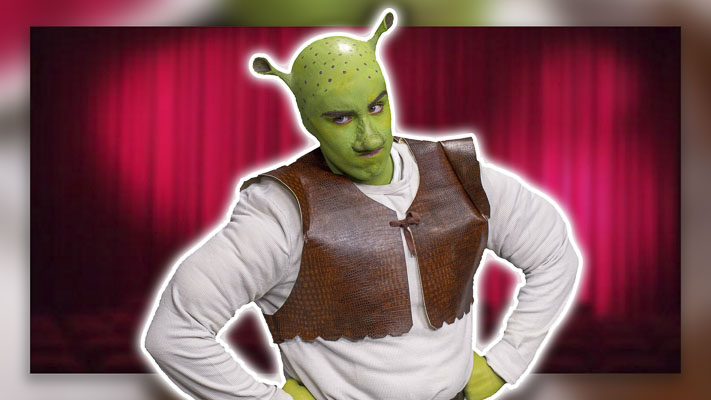 Rylan Babby stars as Shrek in Shrek the Musical, presented by Journey Theater. The local theater company will have six performances, with the first on Friday at Fort Vancouver High School. Photo courtesy Journey Theater