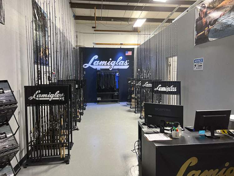 The Lamiglas shop in Woodland, the only retail store for the world-famous fishing rod brand, closed during the pandemic. It is set to reopen on Friday, Veterans Day. Photo courtesy Jose Ruelas