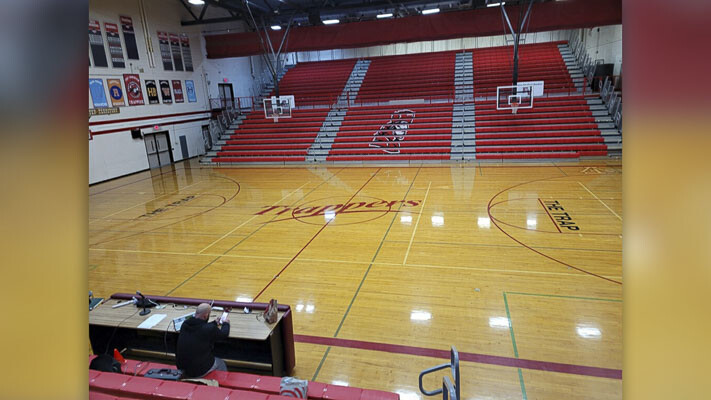 The Fort Vancouver High School gymnasium will host eight boys basketball games each day of the three-day Fort Vancouver Holiday Tourney, which begins Wednesday. There are girls games at Heritage High School, as well. Photo courtesy Ben Jatos