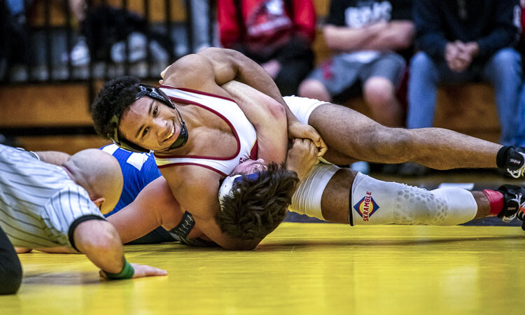 Alex Ford of Prairie, who won a state championship last season, is expected to compete this week at the Pac Coast Wrestling Tournament at Hudson’s Bay High School. The event, presented by Evergreen High School, features 59 teams from Washington and Oregon. Photo courtesy Tyler Mode