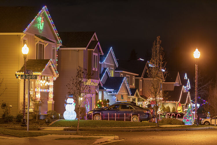 Ridgefield Candy Cane Lane. Photo by Mike Schultz