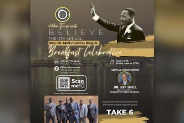 iUrban Teen hosts 13th Annual Rev. Dr. Martin Luther King Jr. Awards Breakfast at Vancouver Hilton