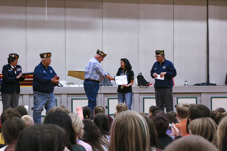 Left to Right – Dana Difford, Gary Andreas, Sonny Liston, Alice Yang, Bob Hitchcock. Photo courtesy Washougal School District