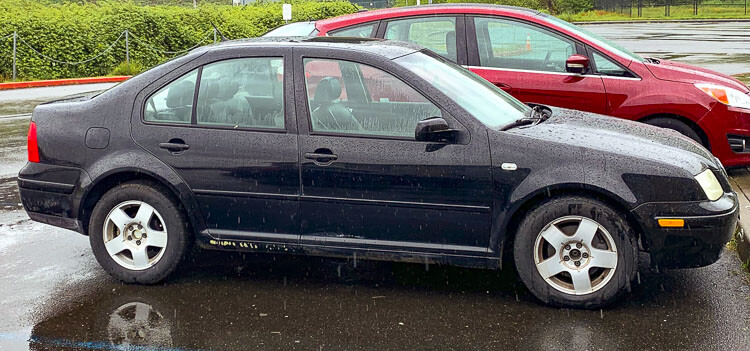 Woodland High School students taking CTE Auto Shop classes fixed up the 1999 Jetta going up for auction. Photo courtesy Woodland School District