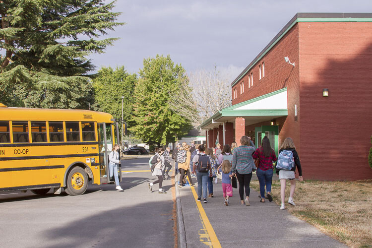 Woodland Middle School introduced a variety of methods, including 90-minute block schedules, to improve student learning. Photo courtesy Woodland School District