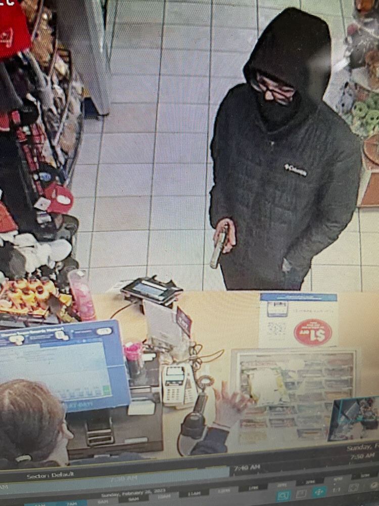 Two or three male suspects were involved in four convenience store robberies within an hour of each other Sunday morning in Vancouver.