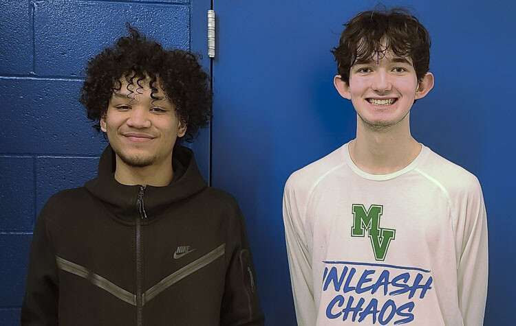 Isaiah Vargas and Jack Johnson each had a huge second-half performance Saturday, helping the Mountain View Thunder reach the Class 3A state boys basketball tournament. Photo by Paul Valencia